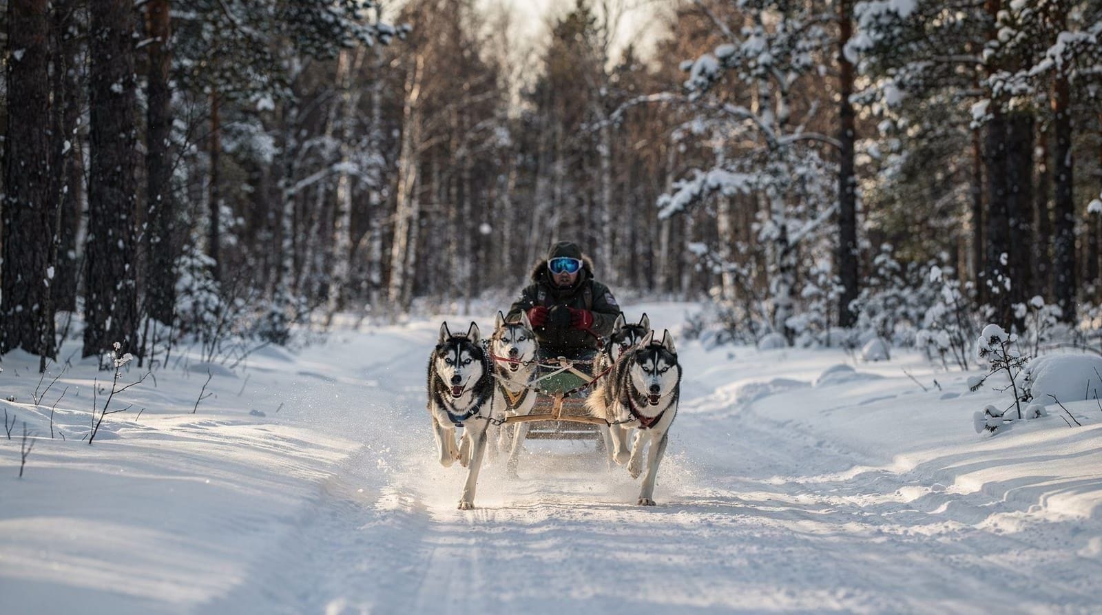 Rovaniemi: reindeer safari and northern lights tour