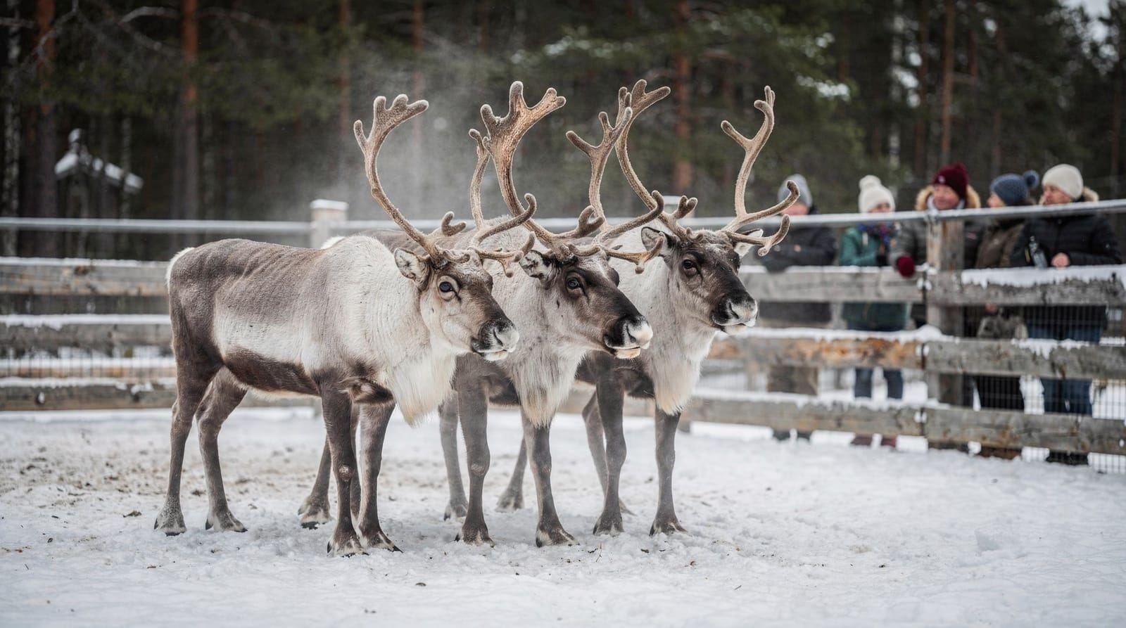 Helsinki: Nuuksio reindeer park tour