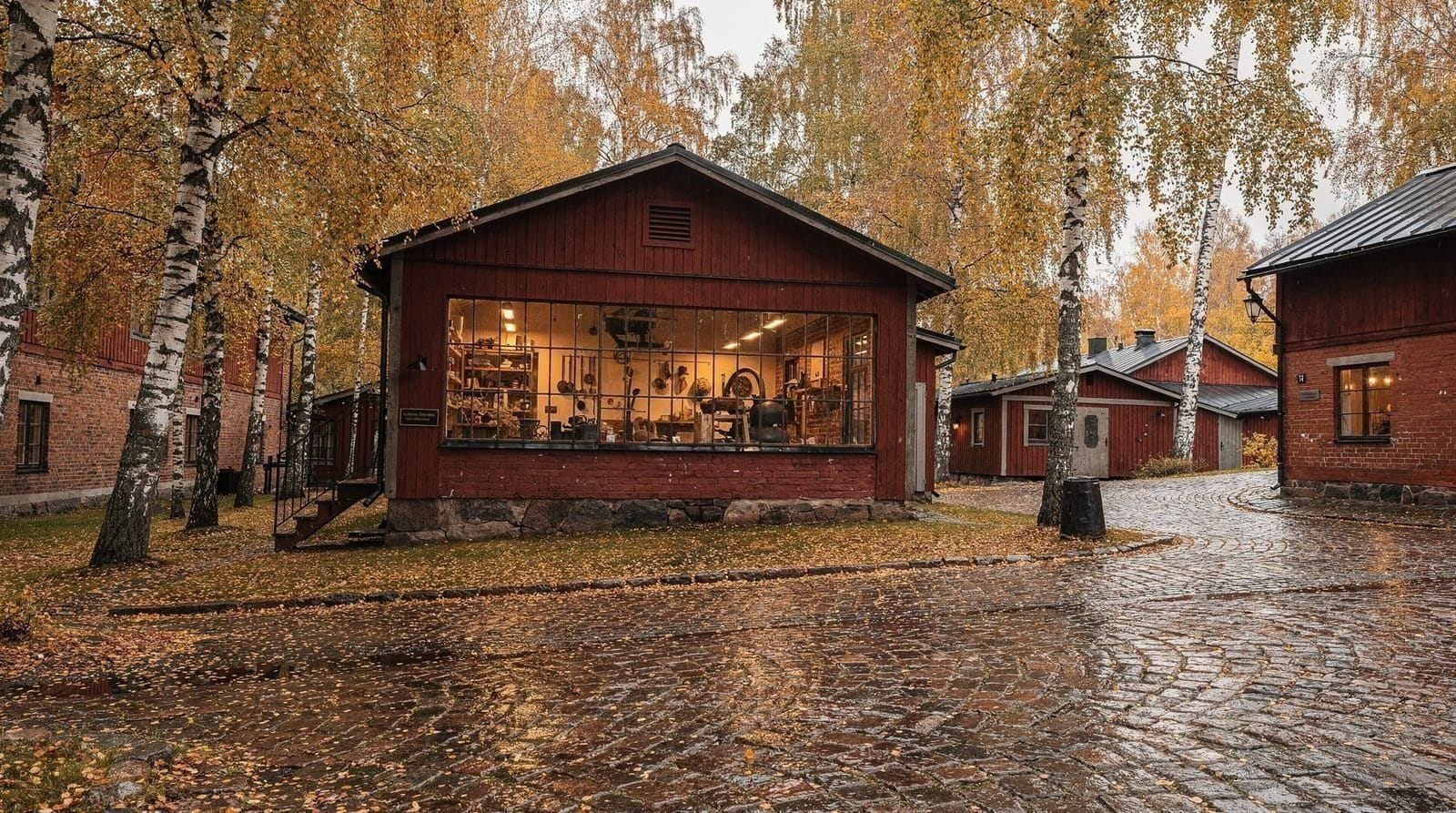 Fiskars Village — ironworks heritage and Finnish craft design, Finland